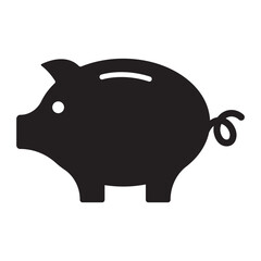 Piggy bank icon vector illustration