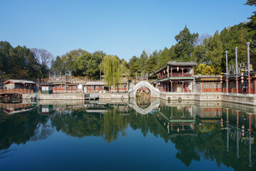 Scenery of Suzhou River in Summer Palace of Beijing.