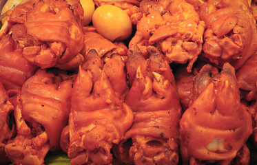 stewed feed pig in hot pot