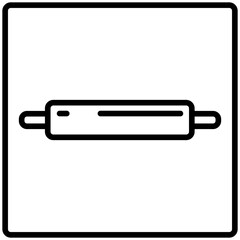 Rolling Pin line icon style