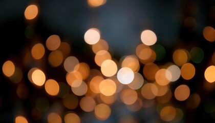 Obraz premium Abstract Bokeh Lights: Warm Hues and Festive Glow