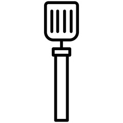 Spatula line icon style