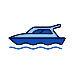 yacht icon vector illustration