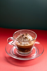 Espresso Affogato with Whipped Cream