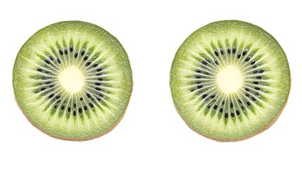 Fototapeta premium a kiwi cut in half