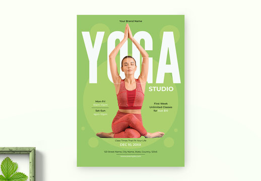 Yoga Studio Class Flyer Template