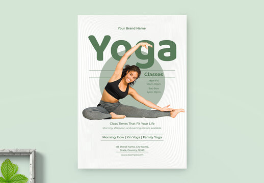 Yoga Class Flyer Template