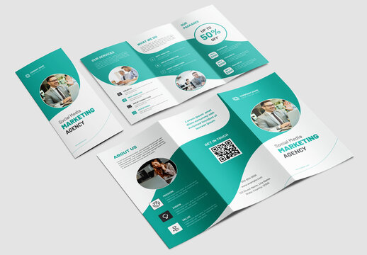 Business Agency Trifold Brochure