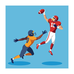 American football vector illustration