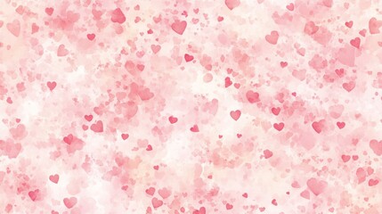 A soft, pastel background filled with various shades of pink hearts, creating a romantic and whimsical atmosphere.