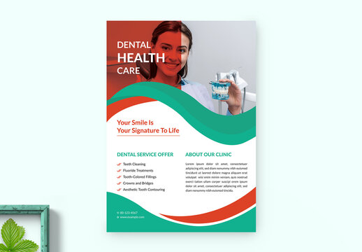 Dental Care Flyer Layout
