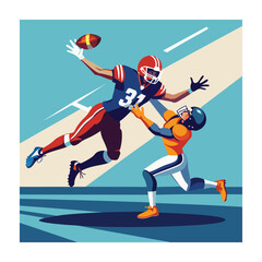 American football vector illustration