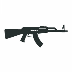 Fototapeta premium Rifle silhouette vector illustration weapon gun vector 