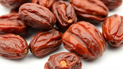 Obraz premium Green olives, olive branch, fresh produce, glossy surface, macro photography, vibrant colors, culinary ingredients, Mediterranean cuisine, healthy fats, gourmet food, olive oil production, appetizer, 