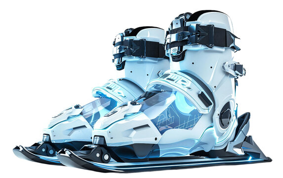 Smart Ski Boots on transparent background.PNG