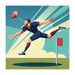American football vector illustration