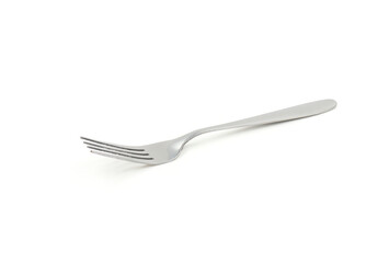fork on the white black background.