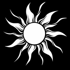 abstract sun vector illustration