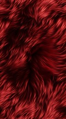Fototapeta premium Rich red seamless fur pattern perfect for textile and design applications