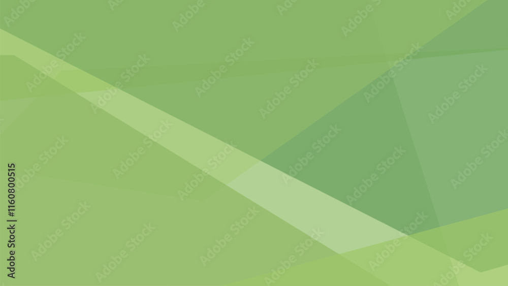 Poster abstract green background of random shapes of different sizes and transparency. conceptual technolog