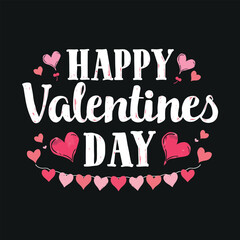 Happy Valentine's Day Greeting with Heart Design