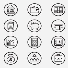 finance icon good for element design, bank icon, ui design, web design, symbol etc