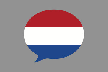 Naklejka premium Netherlands flag with massage sign, Netherlands flag vector graphic, Netherlands country flag is a symbol of freedom, National Netherlands flag, vector illustration 