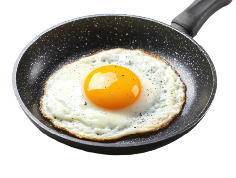 PNG Cartoon style fried egg available on transparent background - Powered by Adobe