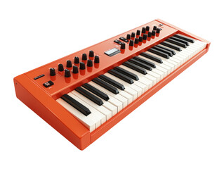 3D Electronic Sound Synthesizer Isolated on Transparent Background