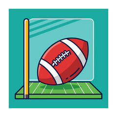 Obraz premium American football vector illustration