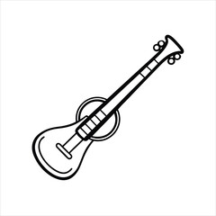 Simple Musical Instrument Icon Vector for Audio and Music Designs