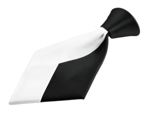 PNG black and white tie available on transparent background