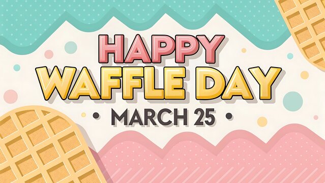 happy international waffle day
