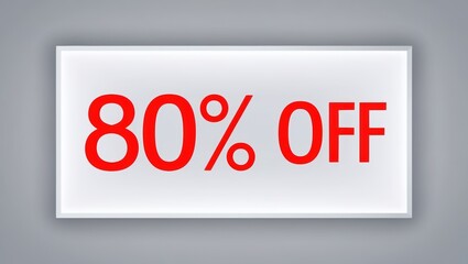 80% Off Sale