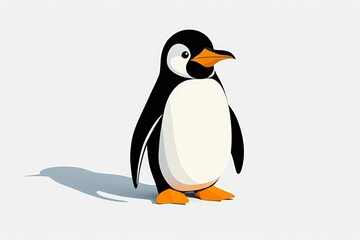 Fototapeta premium there is a penguin that is standing in the snow