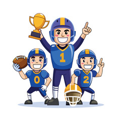 American football vector illustration