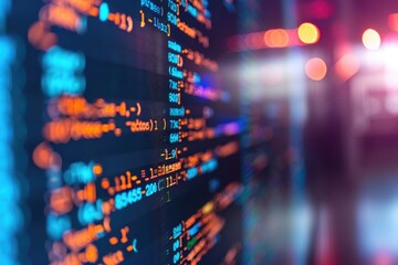 Php Programming Html Coding Cyberspace Concept