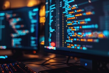 Php Programming Html Coding Cyberspace Concept