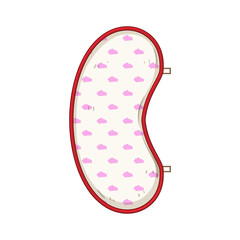 up burp cloths cartoon. essentials feeding, nursery gift, organic muslin up burp cloths sign. isolated symbol vector illustration