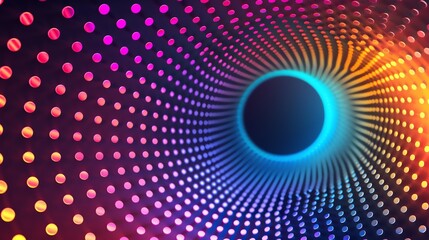 Abstract colorful swirl tunnel.