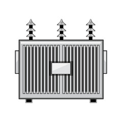 insulation electrical transformer cartoon. phase frequency, impedance load, tap cooling insulation electrical transformer sign. isolated symbol vector illustration