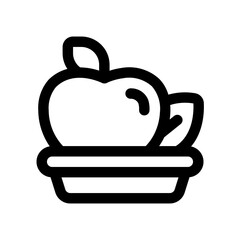 Vegetarian Line Icon. Single icon, line vector icon