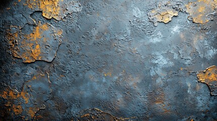 Obraz premium Abstract Texture with Blue and Orange Rusty Surface for Background