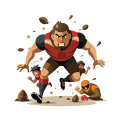 American football vector illustration