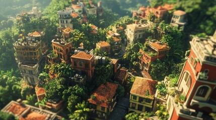 Fototapeta premium Achieving life goals from a birds-eye view