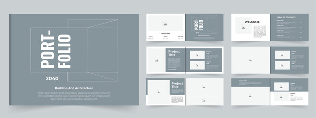 Interior portfolio real estate portfolio or project portfolio layout