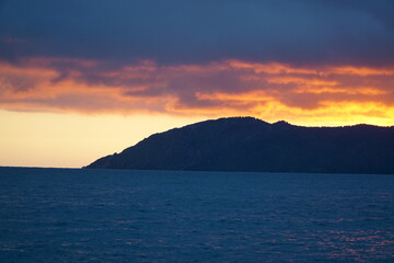 Sunset in Costa brava spain