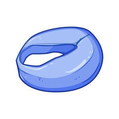 newborn nursing pillow cartoon. adjustable portable, washable soft, firm versatile newborn nursing pillow sign. isolated symbol vector illustration