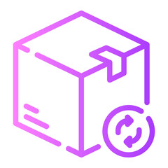 Obraz premium sync gradient icon