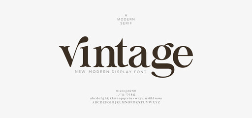 Elegance Luxury wedding alphabet font. Decorative Typography elegant classic lettering serif fonts vintage retro for logo. vector illustration